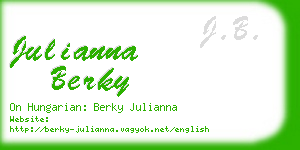 julianna berky business card